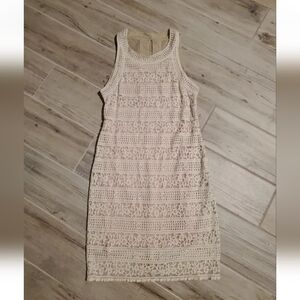 Kimchi Blue Short Mini Dress Medium Cream White Lace Bodycon Bride Wedding Party